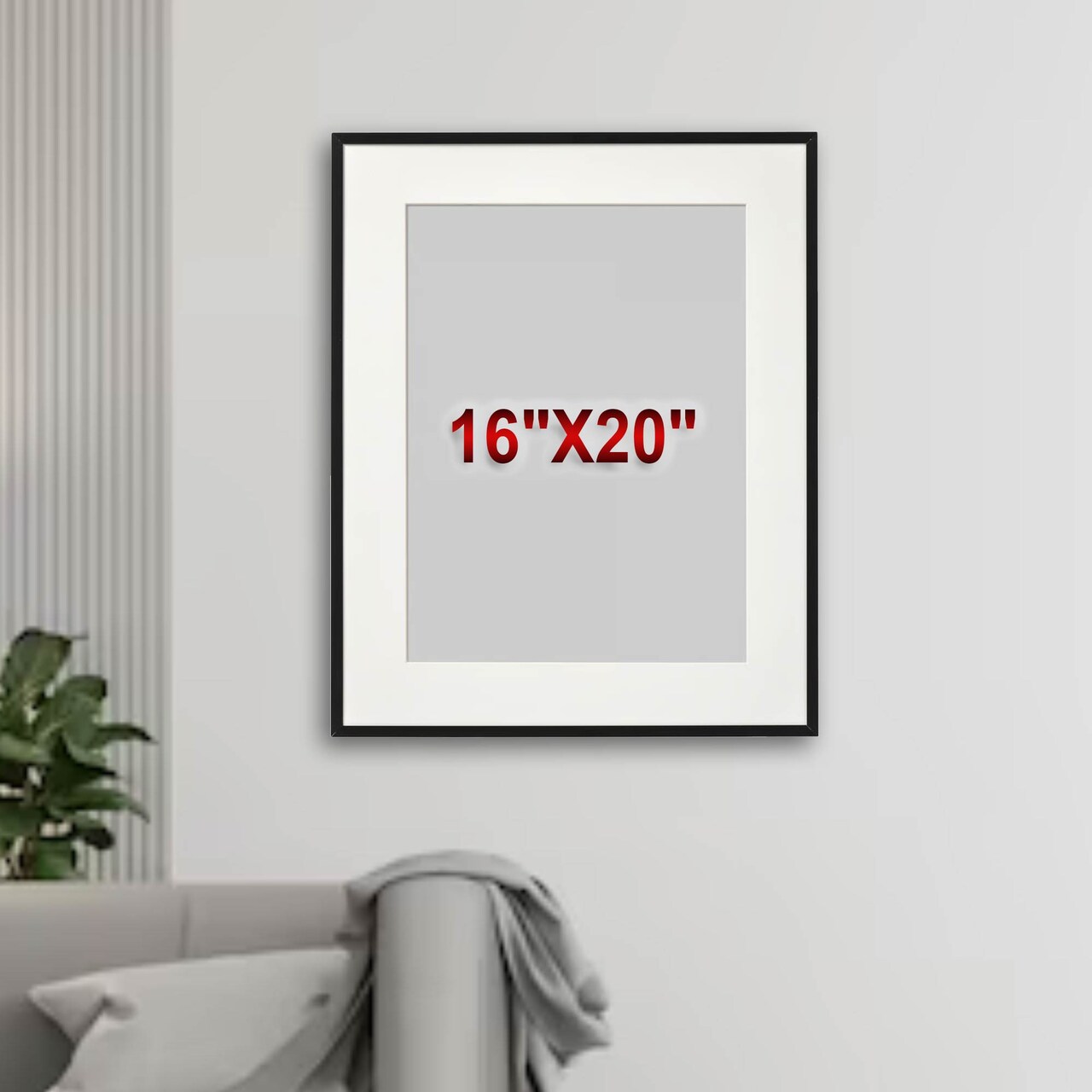 16x20" Sleek Aluminum Frame with Mount Horizontal or Vertical Display Multiple Sizes!